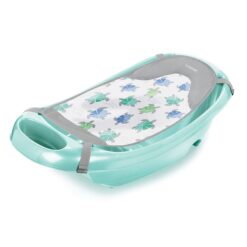 Summer Infant Splish 'n Splash Newborn to Toddler Tub (Aqua) - 3 Stage Tub for Newborns, Infants, and Toddlers