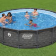 Coleman Power Steel 16 ft. x 42 in. Round Metal Frame Above Ground Pool Set Coleman Power Steel 16 ft. x 42 in. Round Metal Frame Above Ground Pool Set