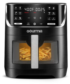 Gourmia Digital Window 8 qt Air Fryer, Black - Nonstick, Digital Display