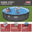 Coleman Power Steel 16 ft. x 42 in. Round Metal Frame Above Ground Pool Set Coleman Power Steel 16 ft. x 42 in. Round Metal Frame Above Ground Pool Set