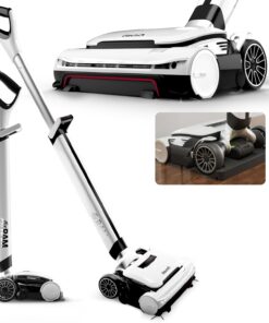 Gtech AirRAM 3 Cordless Vacuum Cleaner with Anti-Hair Wrap Bar - Dual Edge-Clean Brushes - Perfect for Carpet and Hardwood Floors - Rechargeable 22v Li-ion Battery - Lightweight - New Model/Red Thread