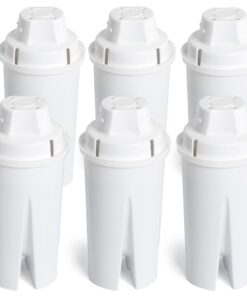 Amazon Basics Replacement Water Filters for Filtered Water Pitcher, Made in Europe (6 Count)