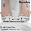 DeerValley Liberty Compact Toilets One-Piece Toilet With High-Efficiency Flush Round Toilet for Space-Saving Floor Mounted (Seat Included)