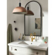 Cia Single Hole Bathroom Faucet, Modern One Handle Bathroom Sink Faucet with Drain Assembly