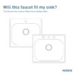 Cia Single Hole Bathroom Faucet, Modern One Handle Bathroom Sink Faucet with Drain Assembly