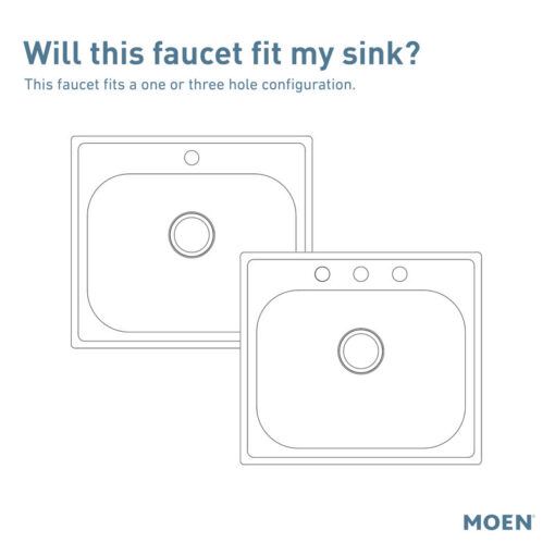 Moen Sleek Pull Down Single Handle Kitchen Faucet with Power Boost Technology and Duralock