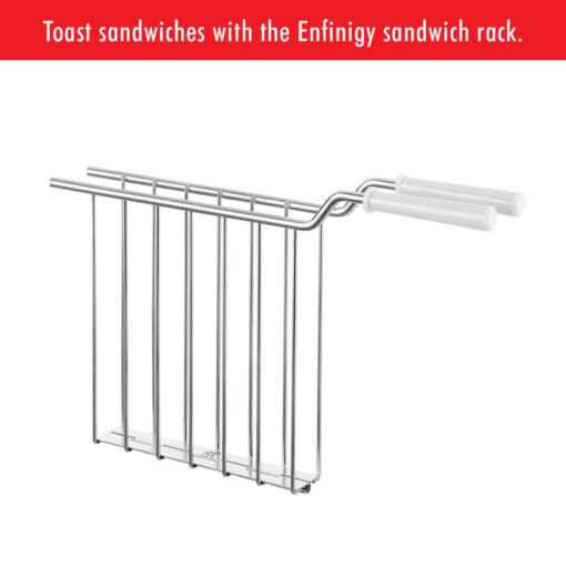 ZWILLING Enfinigy 4-Slice Toaster, Extra Wide 1.5" Slots for Bagels and Toast, Gray