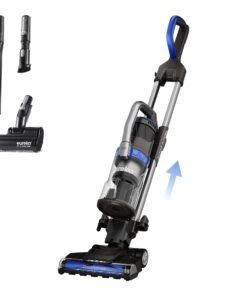 Eureka Pet Upright Vacuum Cleaner for Carpet and Hard Floor, Powerful Bagless Vacuum Cleaner for Home with HEPA Filter and Pet Tool, Blue
