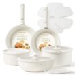 CAROTE Pots and Pans Set Non Stick, 15pcs Cookware Sets, Dishwasher/Oven/Fridge Safe, Kitchen Set, Space Saving Pots Set