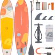 Retrospec Weekender Inflatable Stand Up Paddle Board Includes Paddle, Pump, and Accessories 10’6” Lightweight iSUP, Puncture Resistant Inflatable Paddle Board for Adults