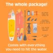 Retrospec Weekender Inflatable Stand Up Paddle Board Includes Paddle, Pump, and Accessories 10’6” Lightweight iSUP, Puncture Resistant Inflatable Paddle Board for Adults