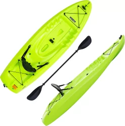 Lifetime Hydros 85 Angler Kayak with Paddle Package, Lime Green