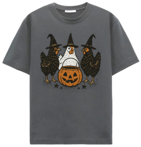 Witchy Chicken Coven T Shirt, Trick Or Treat Tee