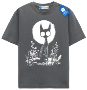 Witchy Cat Moon T Shirt, Halloween Cat Lover Tee