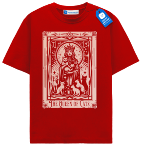 Witchy Tarot Cat Tee, Vintage Occult Graphic