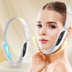 Electric V Face Lifting Beauty Device 6 Modes 8 Levels, EMS Micro-current Firming Facial Massager, Double Chin Removal Skin Care