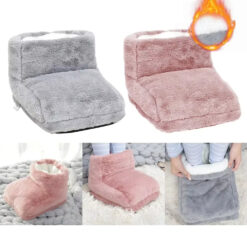 USB Electric Heater, Foot Warmer Heated, Comfort Fleece Suede Cushion Couple Warm Foot Cover, Feet Heating Pads For Home Sleeping